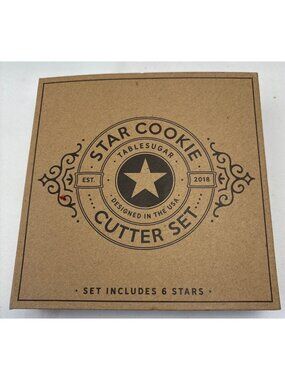 6 Star Cookie Cutter Stackable Set Santa Barbara Design Studio Baking Decorating